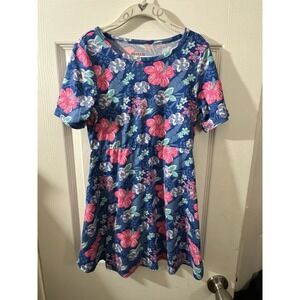 Squeeze Dress Girls Small 6 Pink Rose Spring Floral Soft Dress